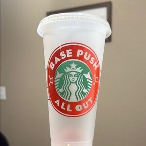 Orangetheory Starbucks Style Tumbler with Orange and Green Logo